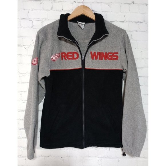 NHL Other - Detroit Red Wings Grey Black Fleece Full Zip Jacket Men's Small NHL
